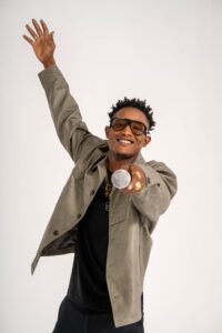 Yung Bredda performing as a Trinidad Soca artist