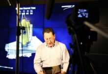 Peter Cullen, voice of Optimus Prime, at NASA Goddard