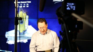 Peter Cullen, voice of Optimus Prime, at NASA Goddard
