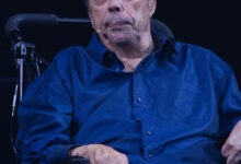 Tim Curry at a Q&A for the 50th anniversary of The Rocky Horror Picture Show, Los Angeles, 2025