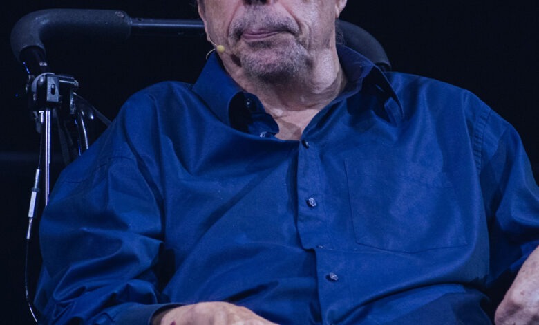 Tim Curry at a Q&A for the 50th anniversary of The Rocky Horror Picture Show, Los Angeles, 2025