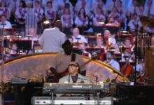 Stevie Wonder performing in Washington, D.C.