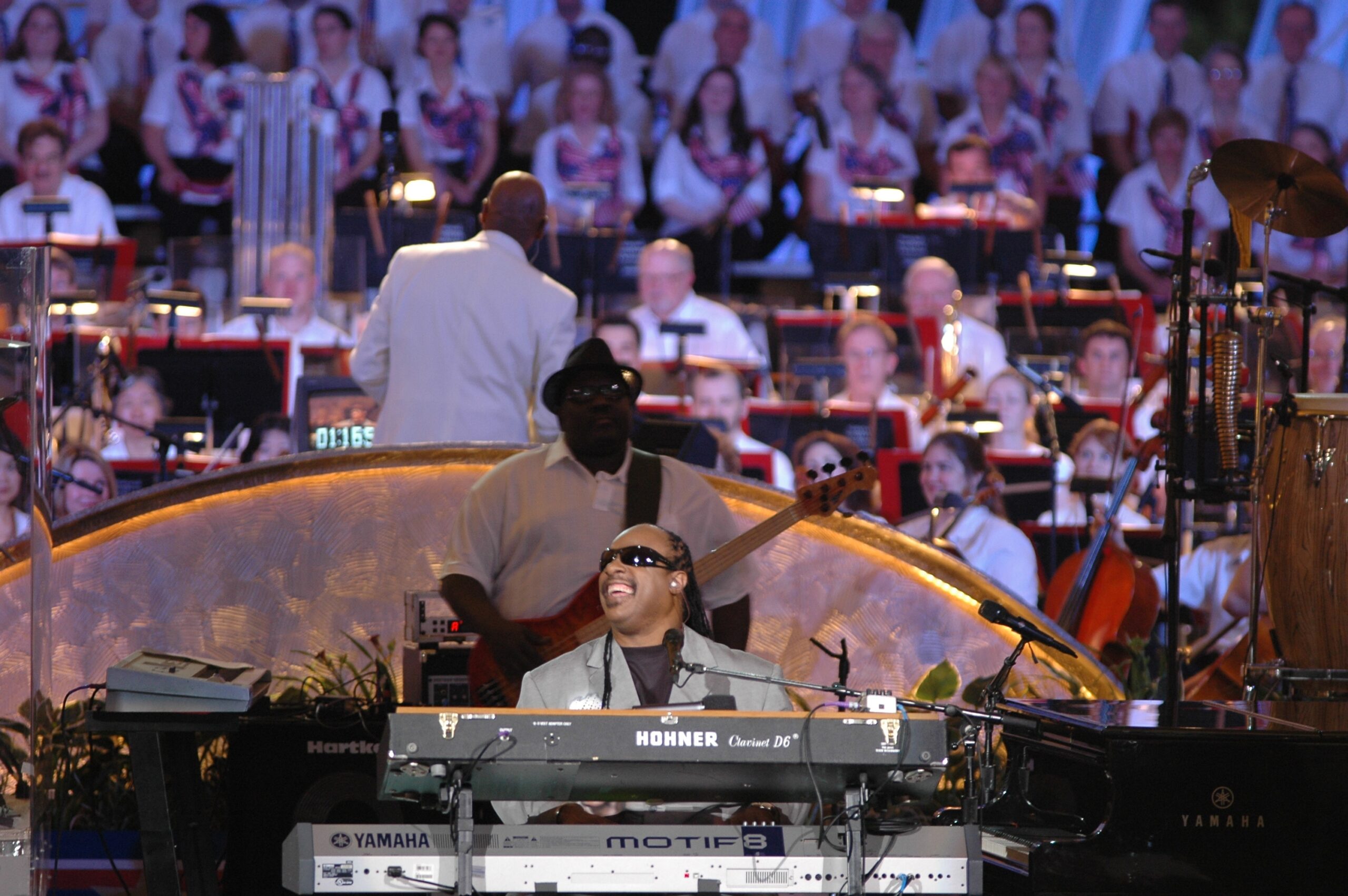 Stevie Wonder performing in Washington, D.C.