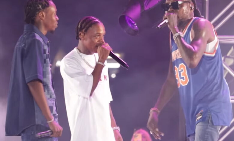 Vybz Kartel and Fixaveli on the new dancehall single Zelle